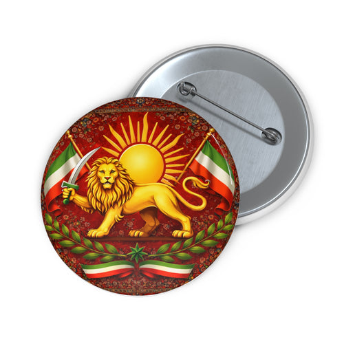 Lion Of Persia Flag Pin Buttons